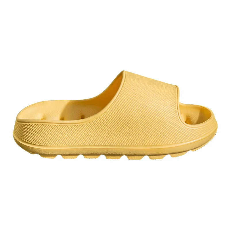 Summer Women'S Cloud-Soft EVA Thick Bottom Hollow Slippers Bath Waterproof Non-Slip Quick