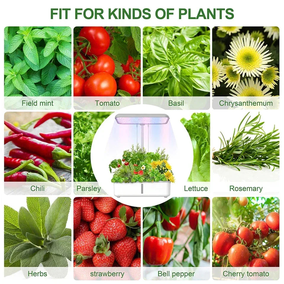 WiFi Plant Hydroponics System Growing LED Light Soilless Smart Planting Machine Self