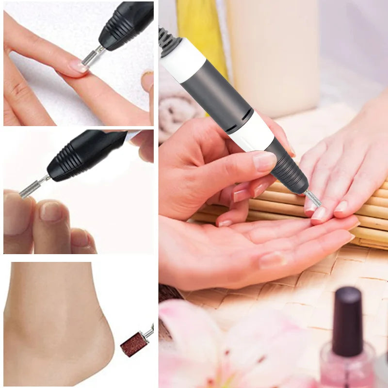 Metal Handle Professional Nail Drill 65w 35000rpm Nail Drill Rainbow Electric Nail Drill