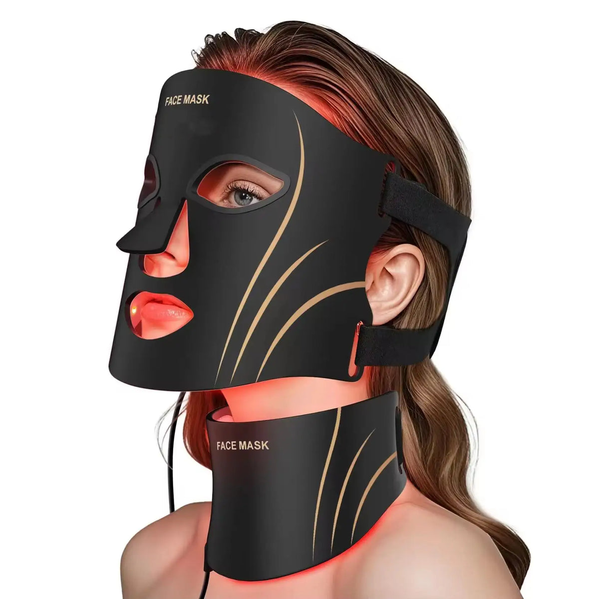 7 Colors LED Photon Therapy Handheld Silicone Facial Masks with Red Light for Face