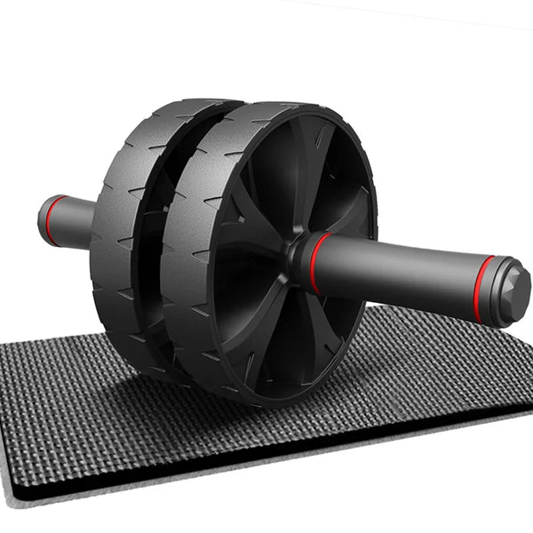 BinYao BY-32 Home Fitness EVA Abdominal Roller Double Plastic Wheels Automatic Anti-Slip