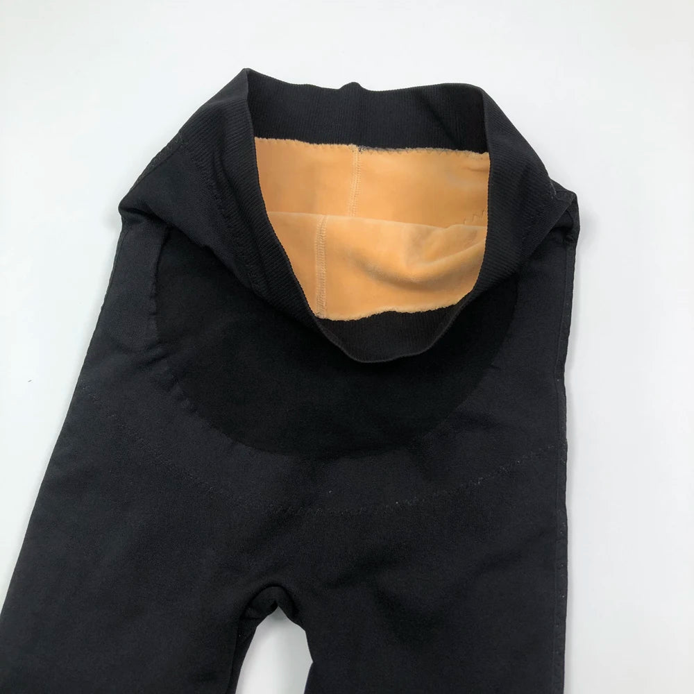 Basic Women Maternity Fleece Lined Thermal Leggings Over the Belly Pregnancy Tights