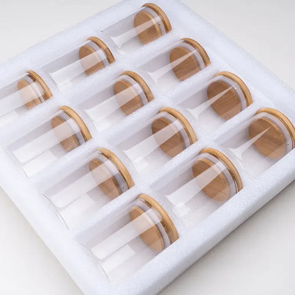 Glass Storage Jar Glass Spice Jar Borosilicate Glass Containers for Food Storage Jar