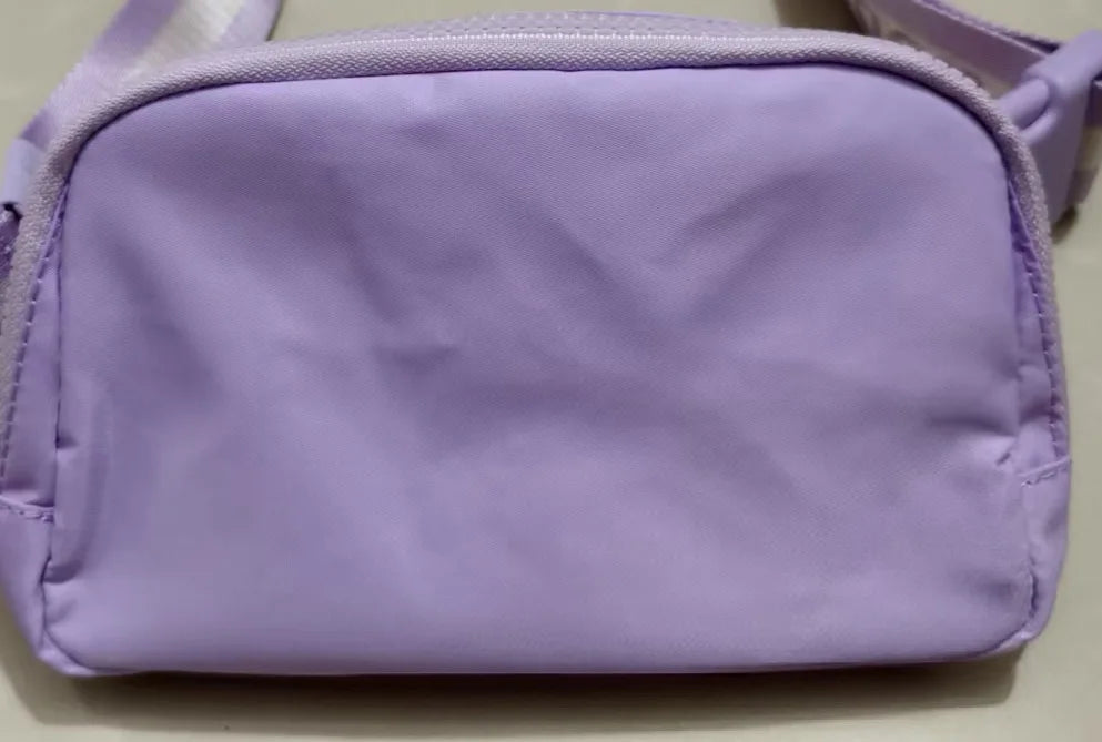 Women'S 1L Nylon Sling Bag Adjustable Waist Fanny Pack Hip Bag Yoga Sports Crossbody Bag