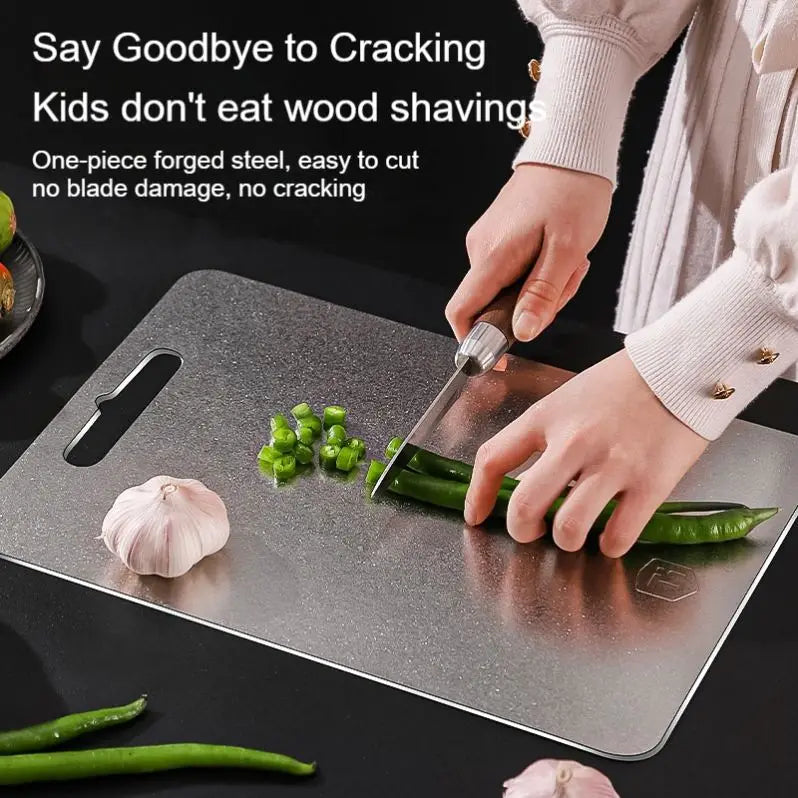 Custom Anti-Microbial Chopping Board 1.5cm Thickened Crystalline Pure Titanium Cutting