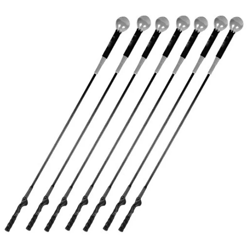 Weighted Silicone Head Golf Swing Training Rod, 40in/48in Eco-Friendly Rubber Shaft