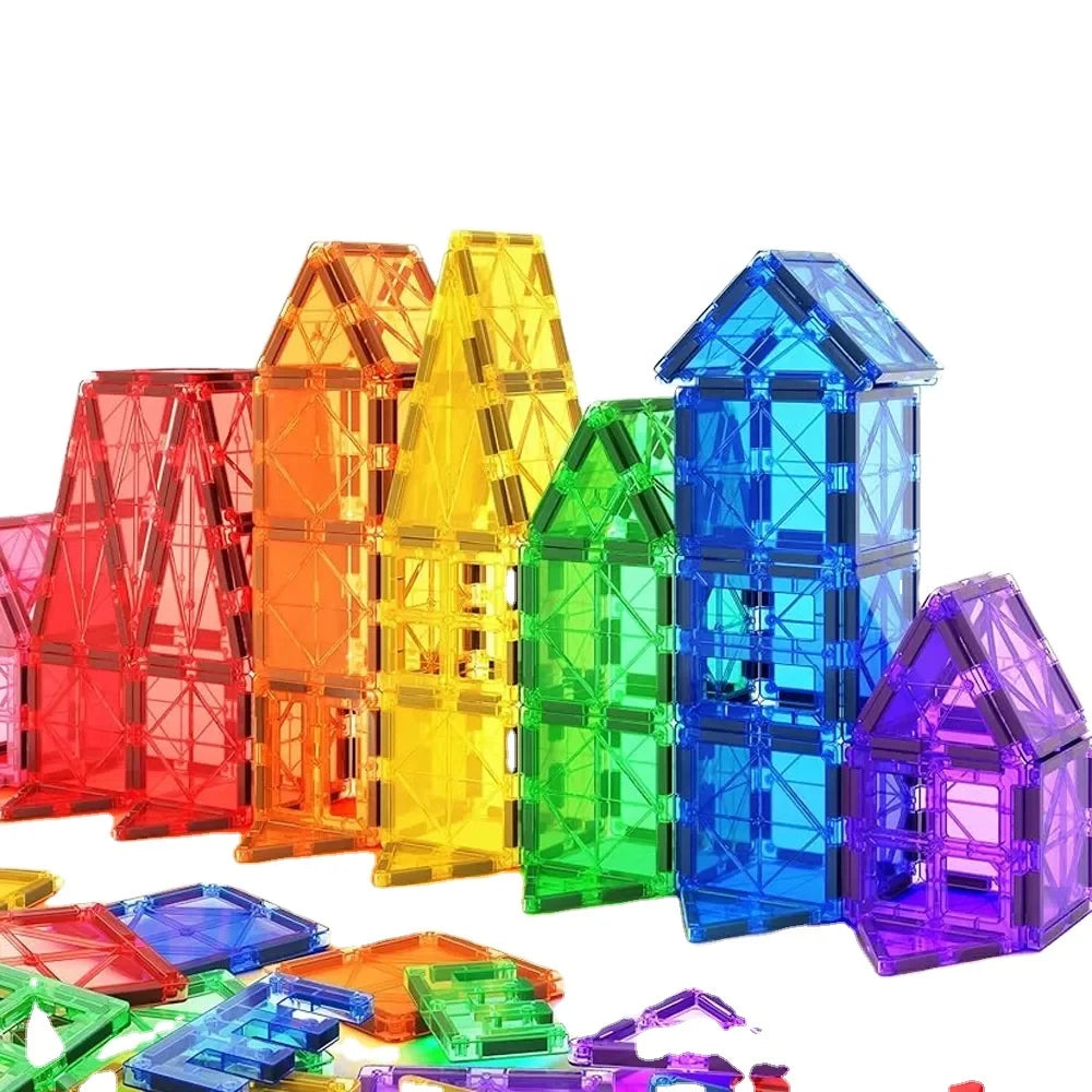 New Popular Sales100pcs Magnetic Blocks Toys Educational Kids Magnetic Building Tiles Toy