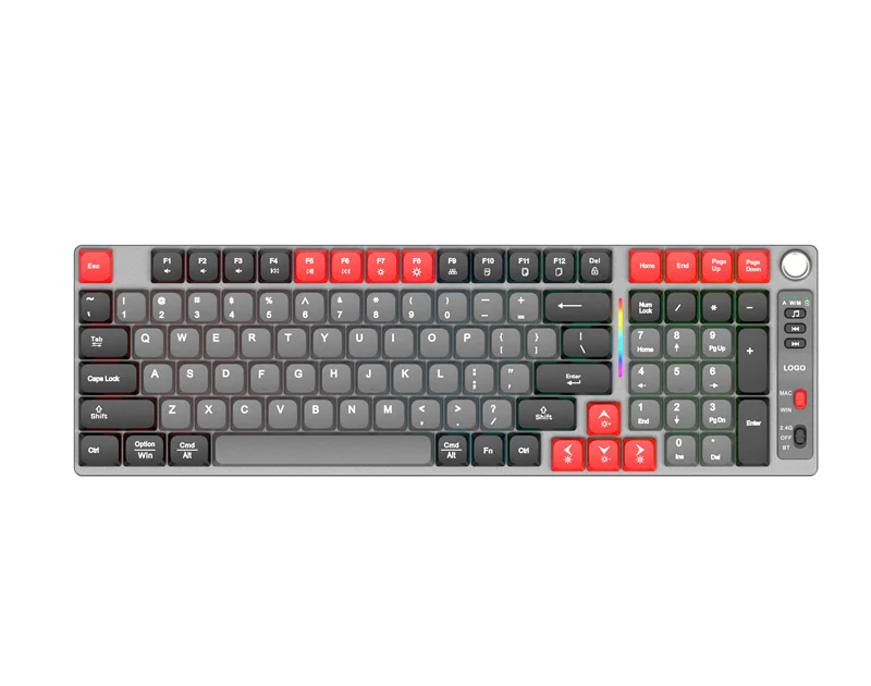 Low Axis Mechanical Keyboard 2.4G 84 Keys Anti-Ghosting RGB Backlight Multimedia Keys USB