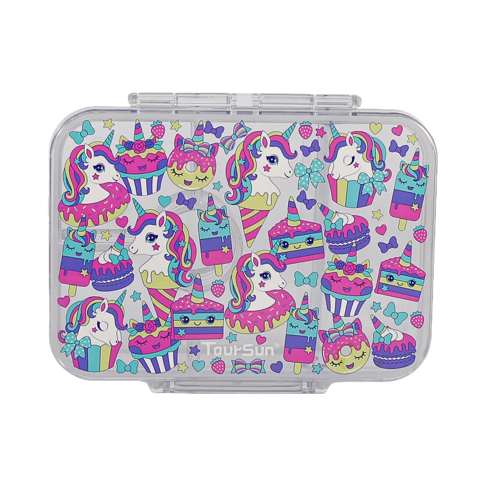 School-Grade Leak-Proof 5 Compartment Bento Box BPA-Free Food Grade Lightweight Lunch Box