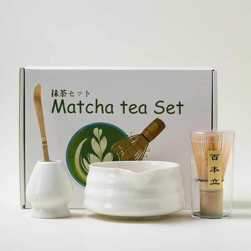 Ceramic Matcha Whisk Set Lightweight Matcha Tool Kit