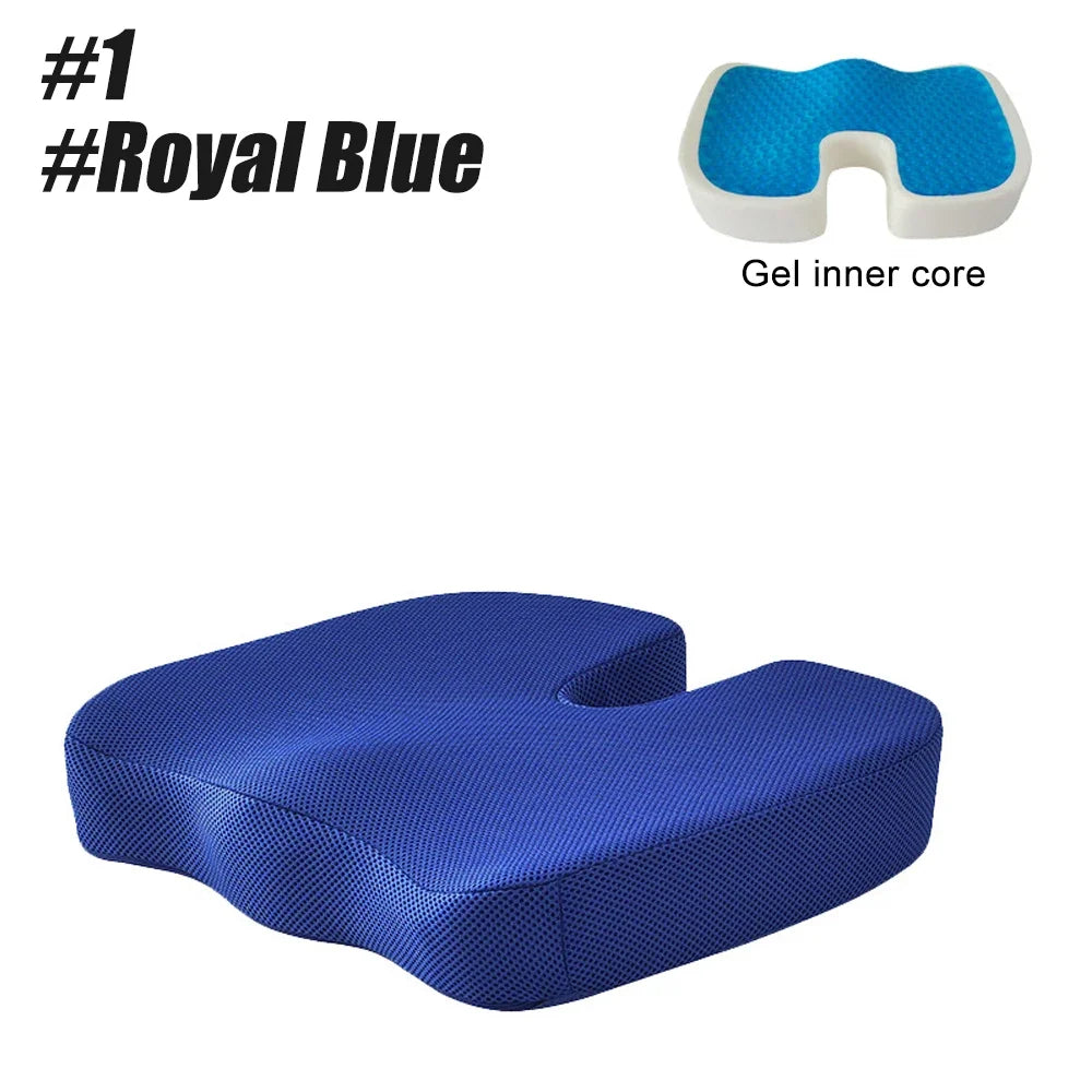 Cooling and Comfortable Gel Seat Cushion Long Sitting Office Chair Memory Foam Seat