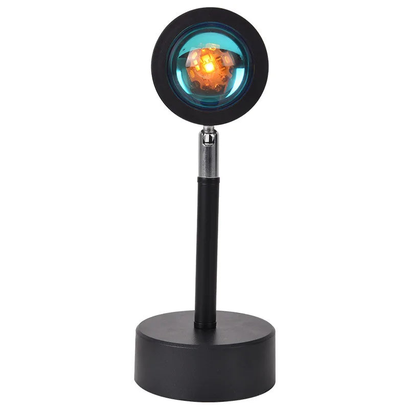 Modern Led Sunset Lamp Night Floor Light 180 Degree Rainbow Sunset Projector Lamp