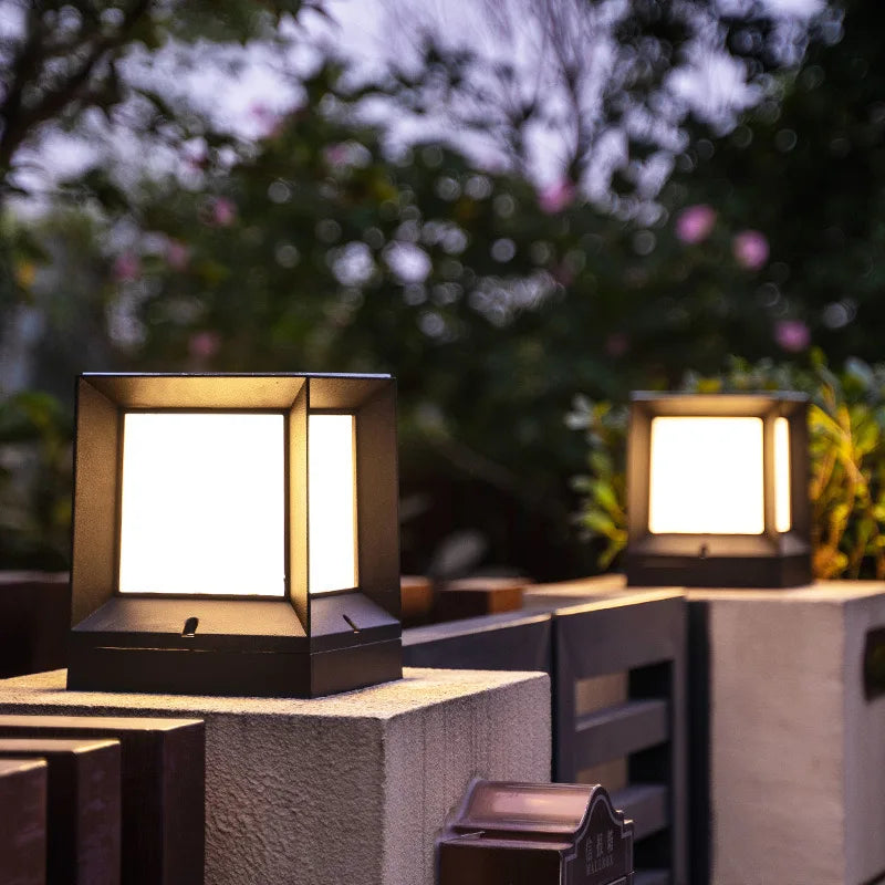 Modern Style Solar Garden Light 50w Waterproof Yard Fence Lighting Solar Powered