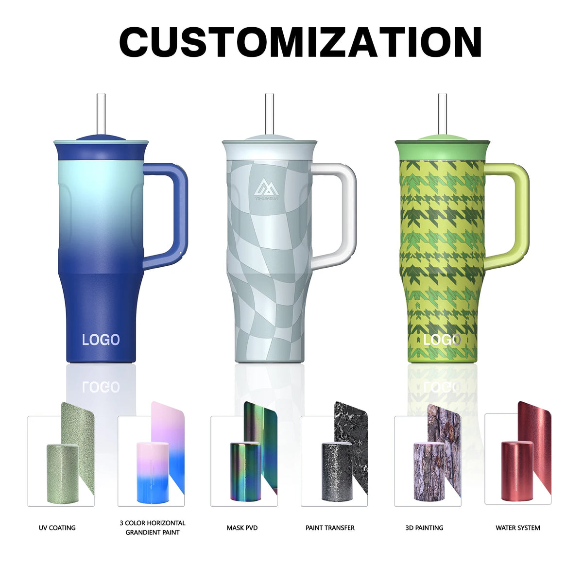40oz Double Wall Vacuum Insulated Stainless Steel Tumbler Travel Mug with Straw