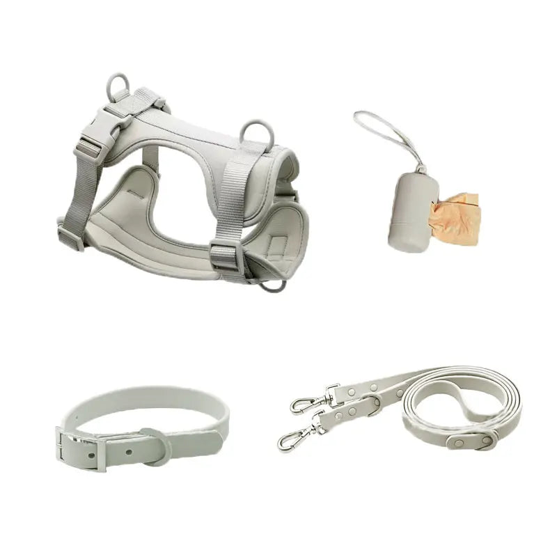 Practical Waterproof Tactical Dog Harness No-Pull Design with PVC Nylon Oxford for Large