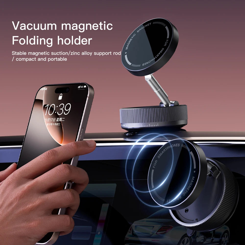 360° Adjustable Strongest Magnetic Car Phone Holder Multi-Usage for Bed Car & Desk