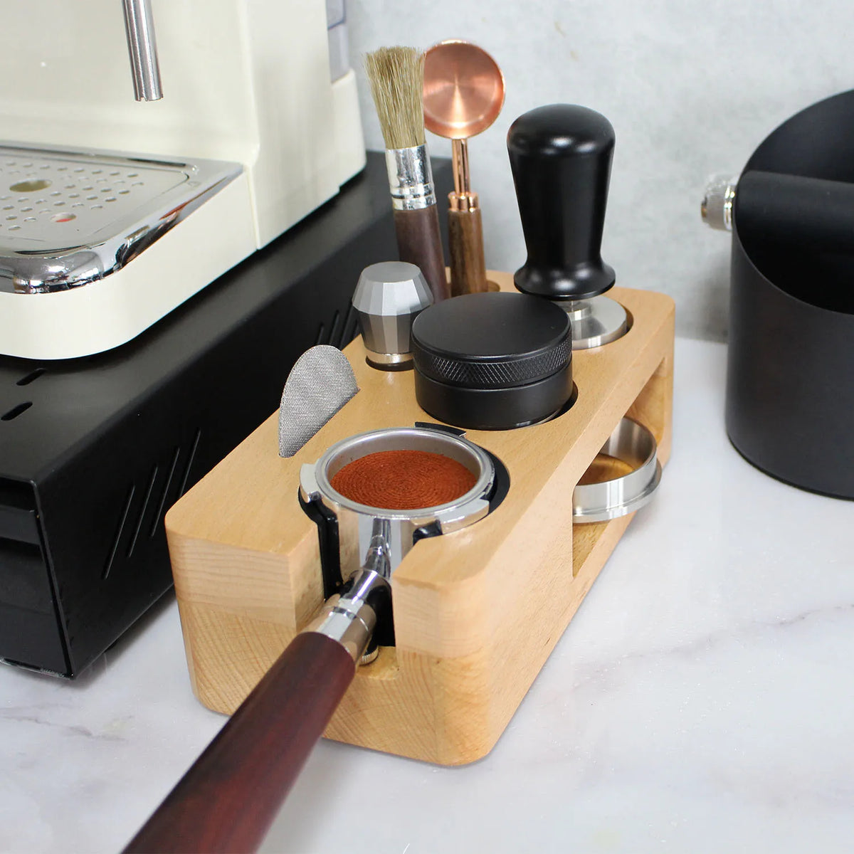 Comfortable Grip Espresso Coffee Tamper Distributor Tool 51mm 53mm 58mm Stainless Steel
