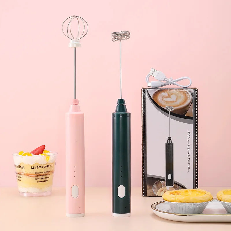 Usb Handheld Automatic Manual Electric Milk Frother Hand Electric Milk Frother& Milk Foam