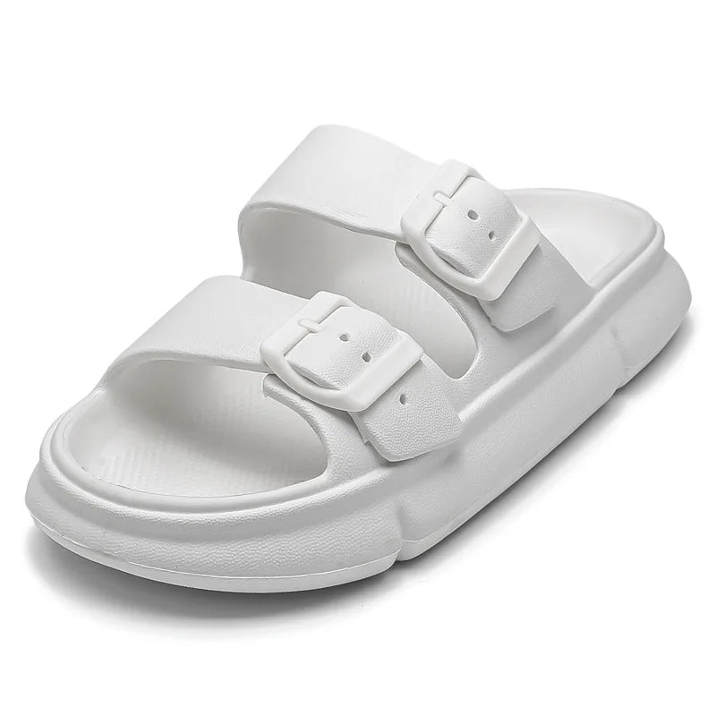 New Thick Bottom Cloud Slippers Unisex Soft Sole Slip On Slides Summer Outdoor Indoor