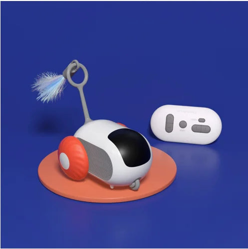 Remote Controlled Silicone ABS 2-Modes Automatic Moving Interactive Kitten Training Toy
