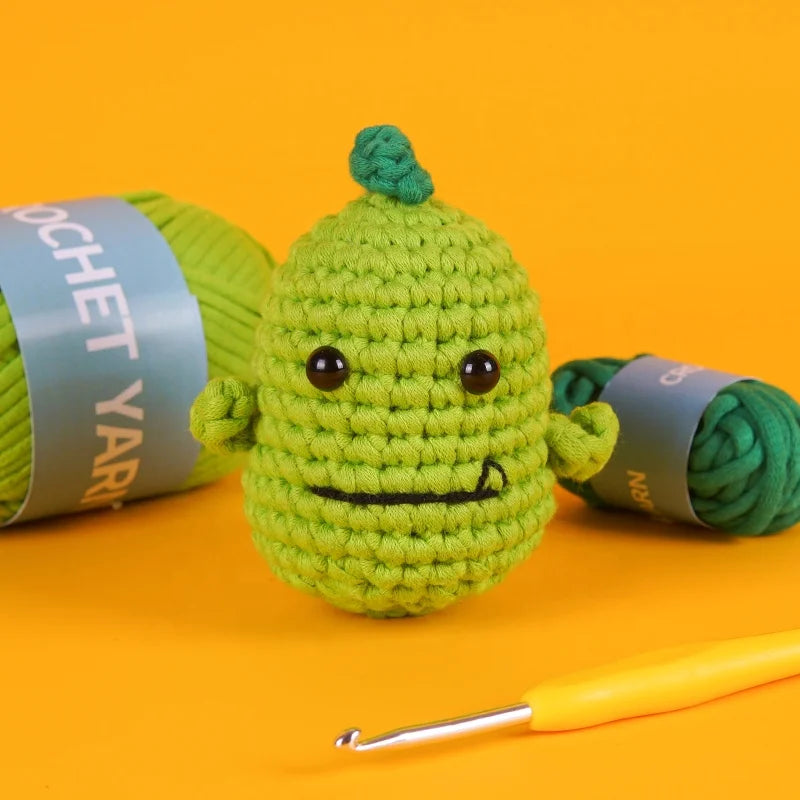 Dinosaur Crochet Kit for Beginners with Step-by-Step Video Guide