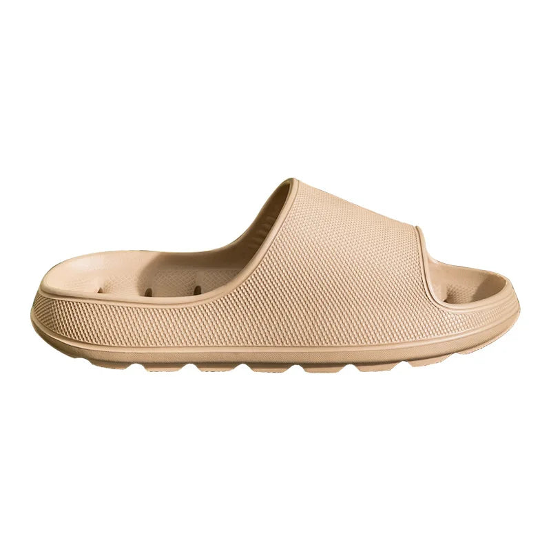 Summer Women'S Cloud-Soft EVA Thick Bottom Hollow Slippers Bath Waterproof Non-Slip Quick