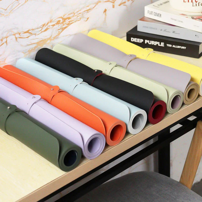 Classic Leather Table Pad Fashion Desk Mat Washable Table Mat Promotion Gifts for Home