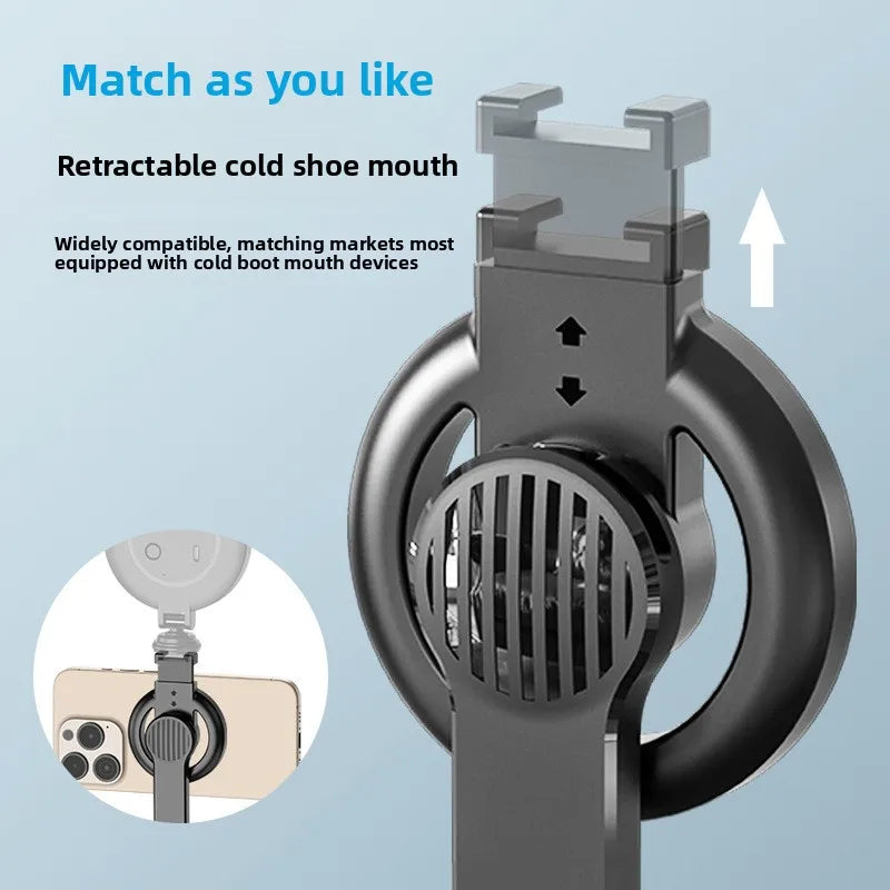 L20 BT Mini Telescopic Selfie Stick for iPhone Foldable Tripod with Fill Light & Magnetic