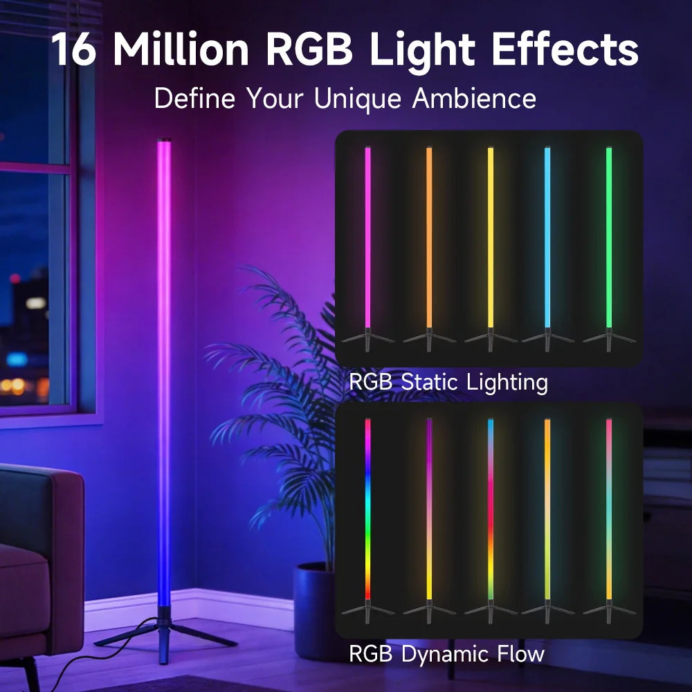 Canmeijia RGB Phantom Color Floor Lamps Gaming Intelligent USB Wall Corner Floor