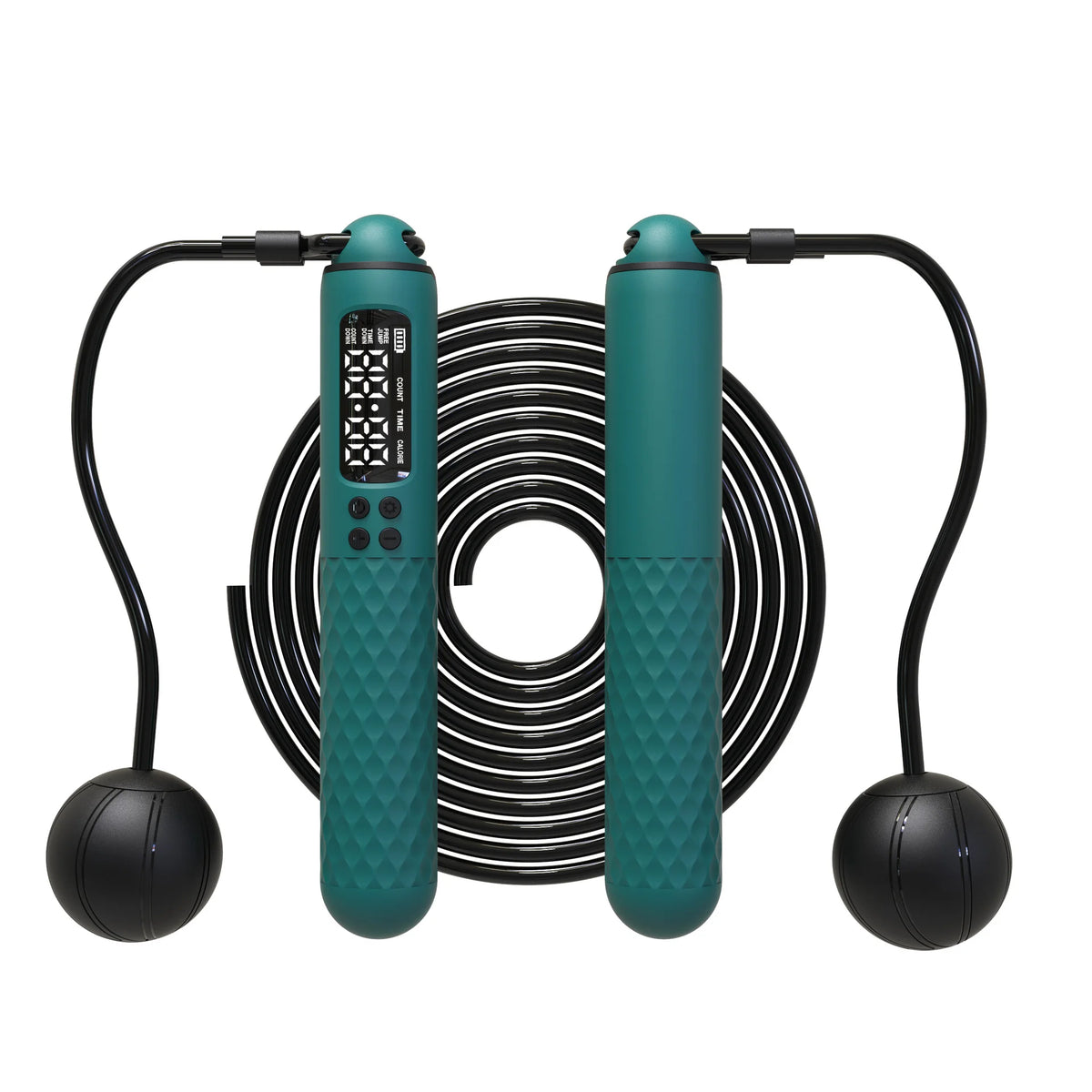 Weighted Smart Counting Jump Rope | Corded & Cordless Steel Wire Fitness Skipping Rope