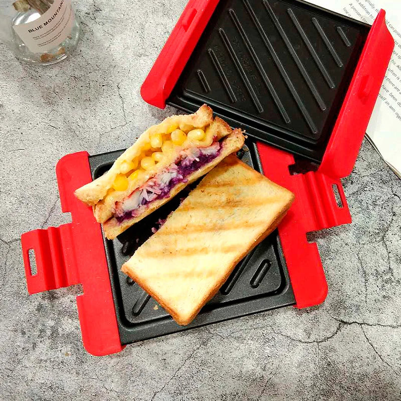 China Mini Waffle Maker Machine Sandwich Makers for Micro-Wave Oven