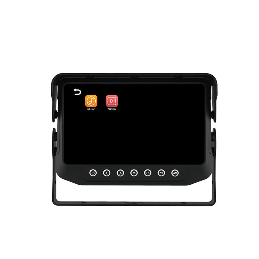 1CH Car Dash Cam with Reverse Camera & Monitor 7.0inch Screen Waterproof Front/Rear