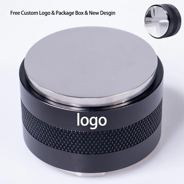Dual Head Coffee Distributor and Tamper 51/53/58mm Adjustable Depth Espresso Portafilter