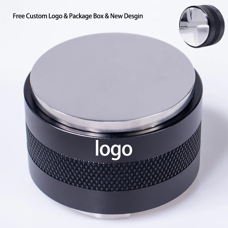 Dual Head Coffee Distributor and Tamper 51/53/58mm Adjustable Depth Espresso Portafilter
