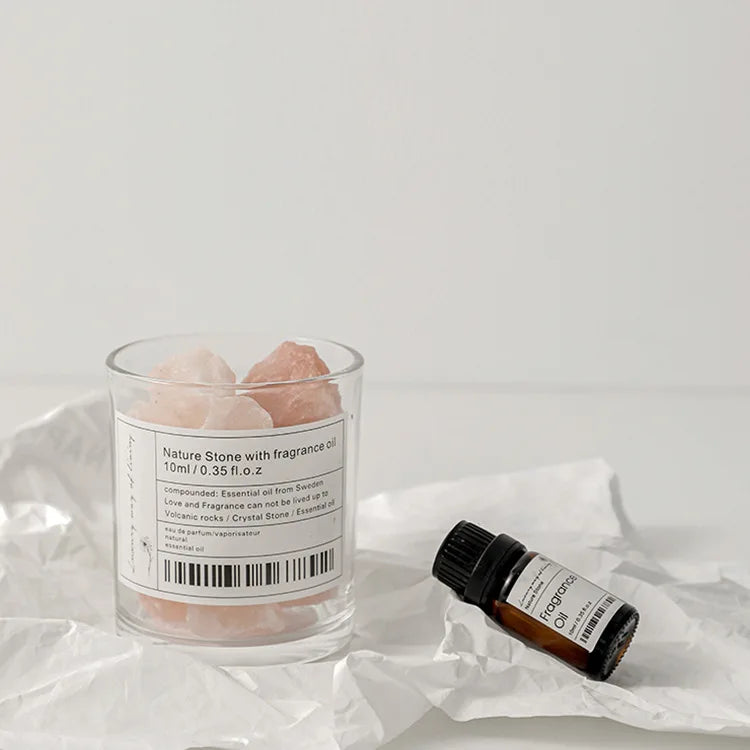 Creative Oil Diffuser Fragrance Stone Container Crystal Stone Ornaments Gift Box Alcohol