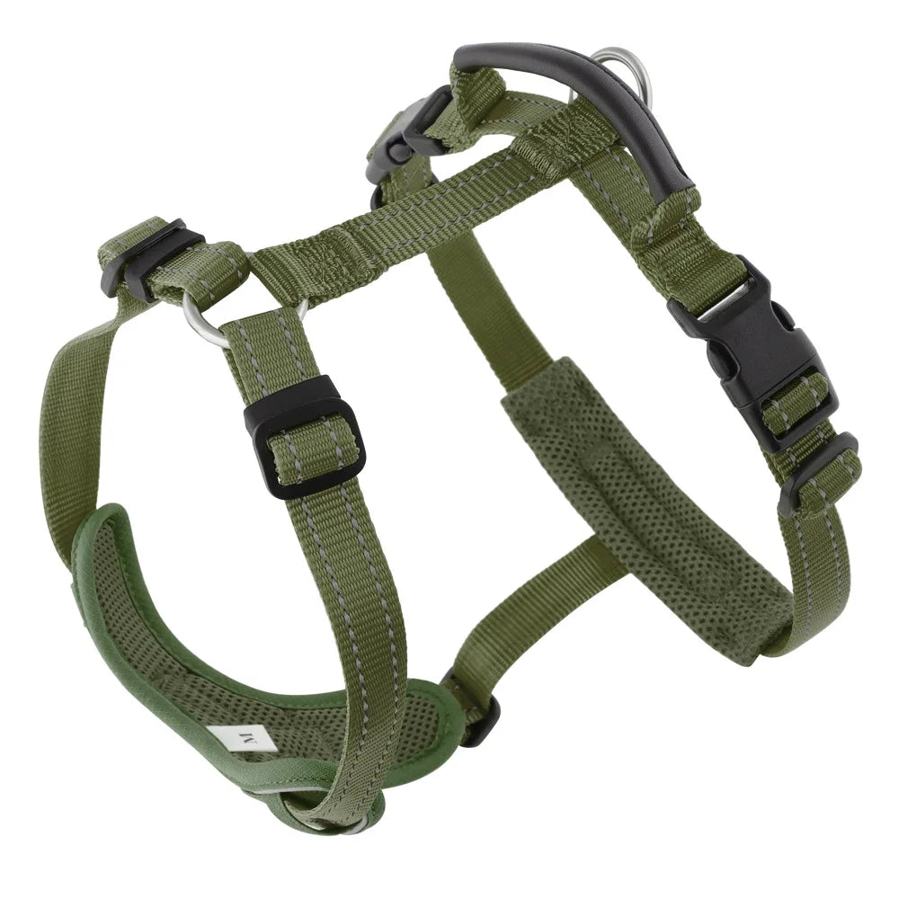 Adjustable Reflective No Pull Dog Harness with Handle Breathable Padded Pet Walking