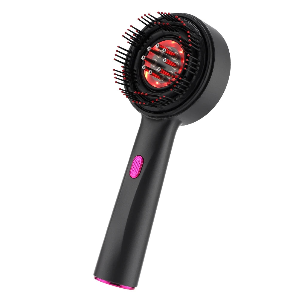 Cordless Scalp Massage Brush with Oil Applicator and Red Light, Electric Comb