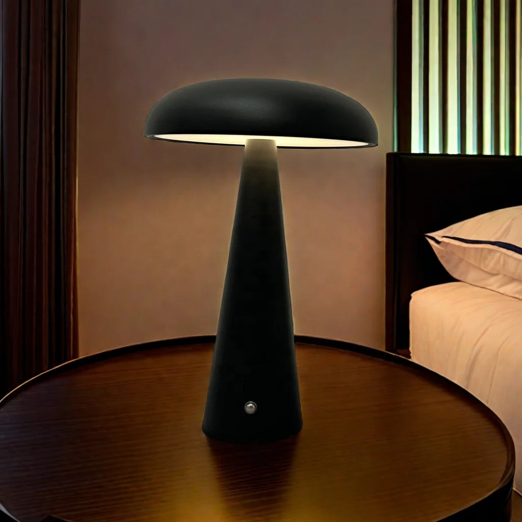 Rechargeable Mushroom Table Lamp Led Desk Lamp Dimmable Warm White Natural White Cold