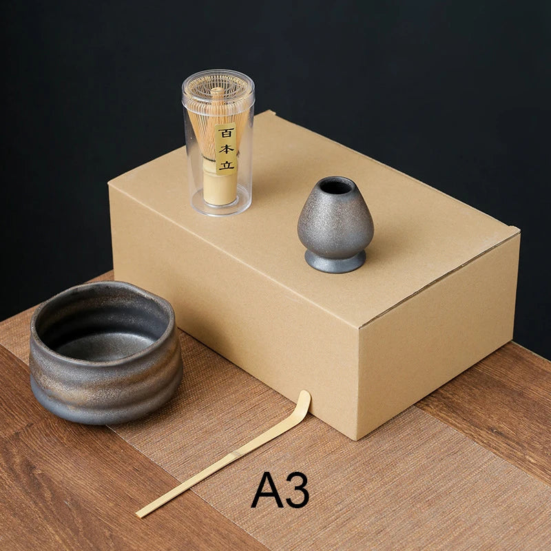 4 to 7 PCS Matcha Bowl Ceremony Accessory Japanese Tea Matcha Organic Bamboo Whisk Chasen