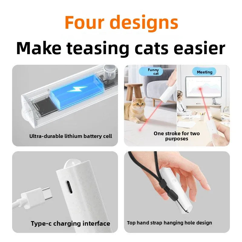 Dudupet New Interactive Electric Smart Laser Cat Toy with App Control Rechargeable ABS