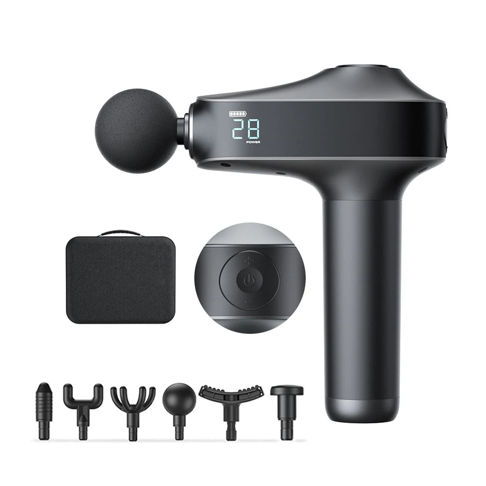 Massage Gun with 99 Speed Deep Tissue Muscle Vibration Hot and Cold Massage Head for Body