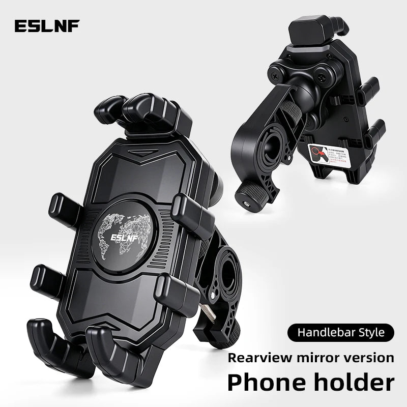 BIke Phone Holder Anti-Shake 8-Claw Bicycle Phone Holder Shock Absorption 360 Rotation