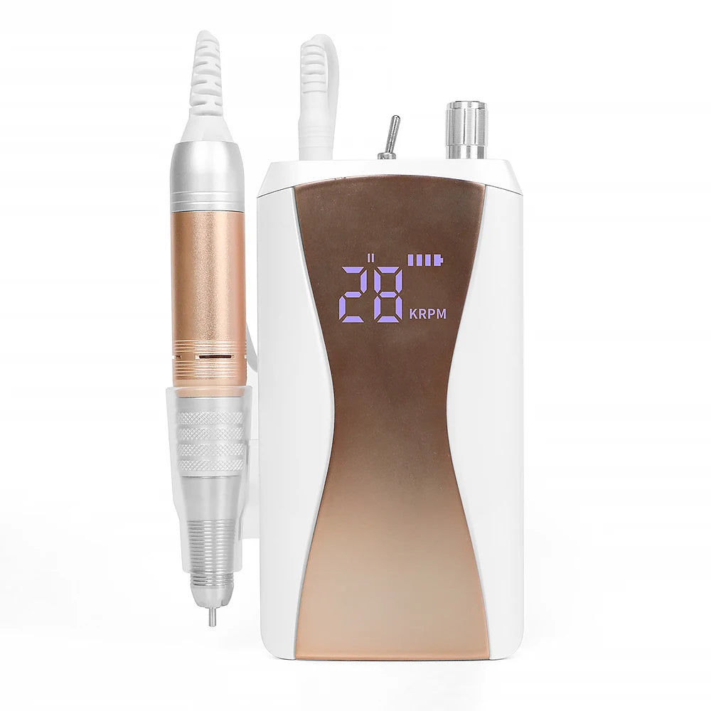 Nail Drill Machine 35000rpm Professional Electric Rechargeable Portable Nail Drill