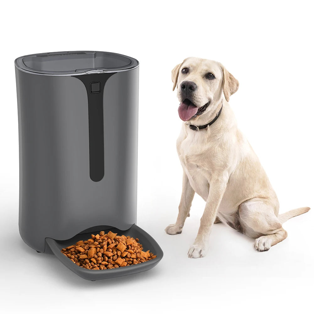 Smart WiFi Automatic Pet Feeder 4L, App-Controlled Dry Food Dispenser