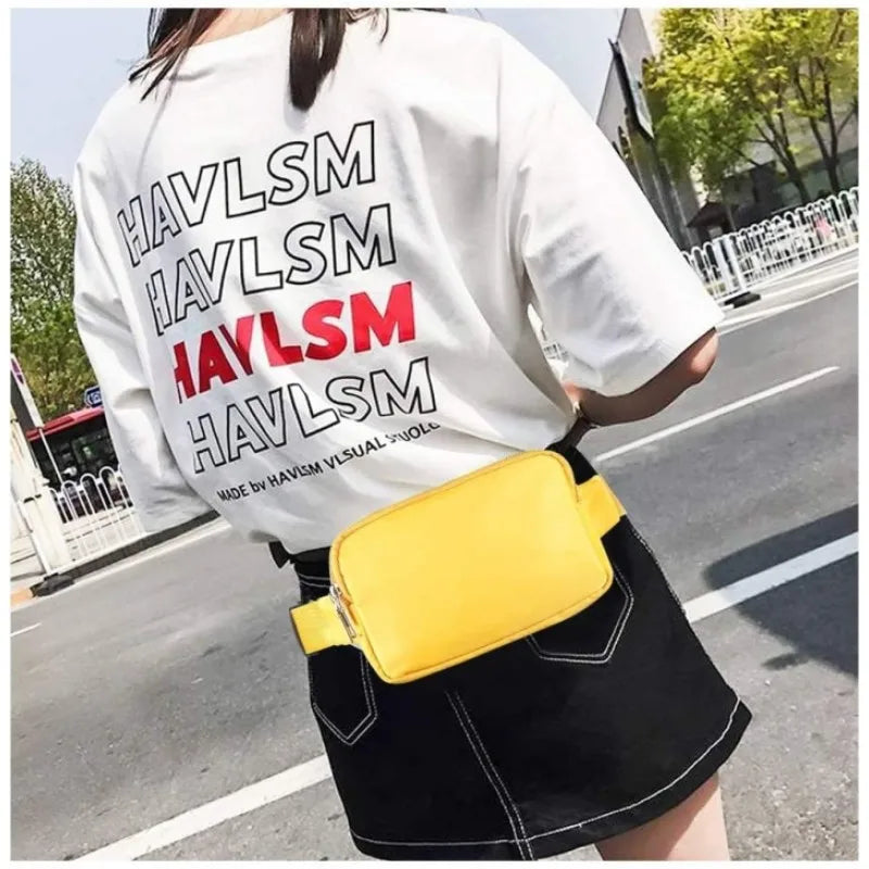 Outdoor Running Waist Belt Bags Shoulder Chest Crossbody Fanny Pack for Women Shopping