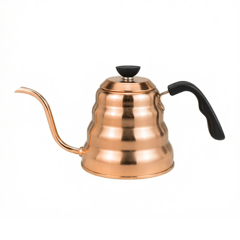PTFE Black 1200ml Stainless Steel Gooseneck Spout Manual Pour Over Kettle Cloud Shaped