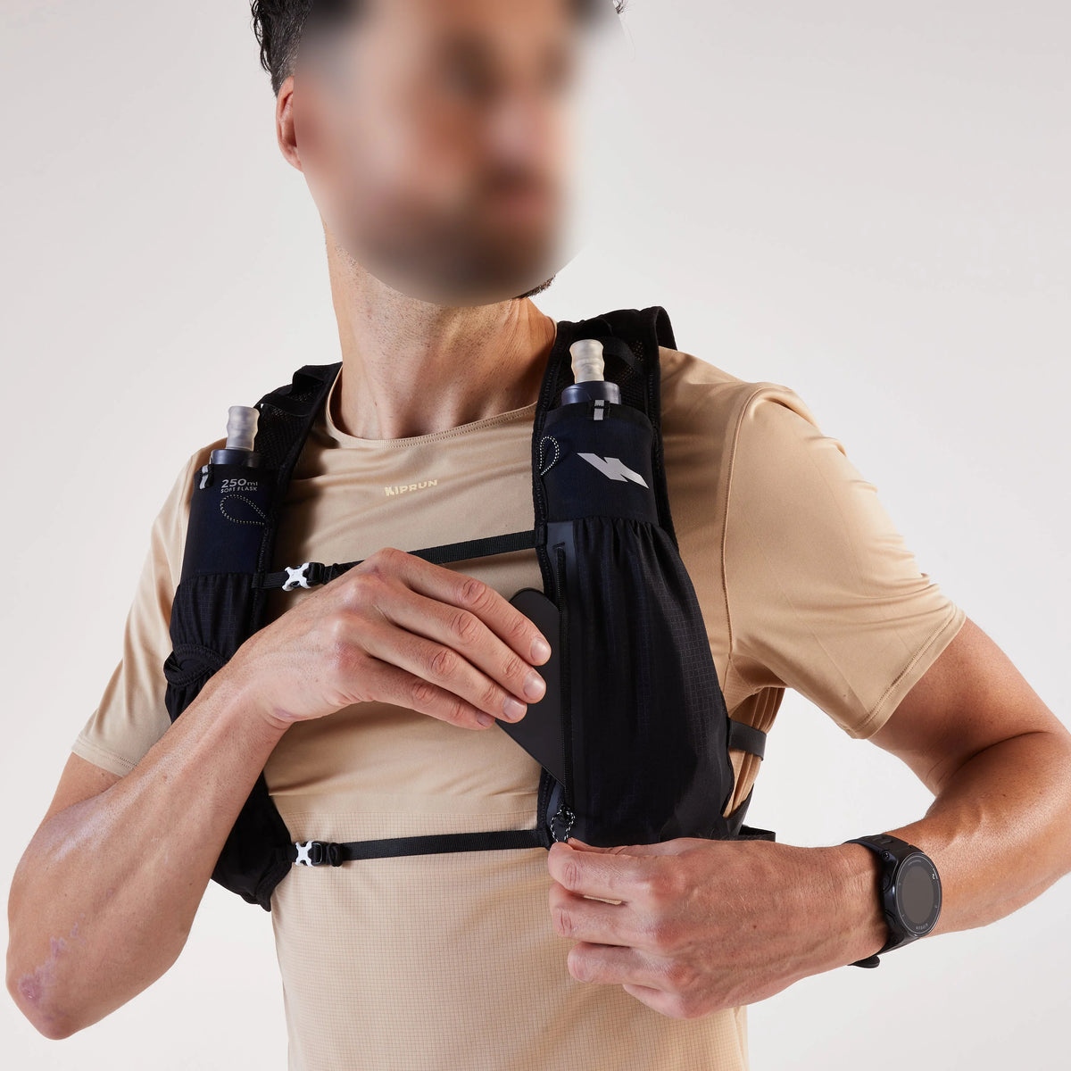 Trail Running Vest Hydration Vest Adjustable Chest Straps Running Hydration Vest