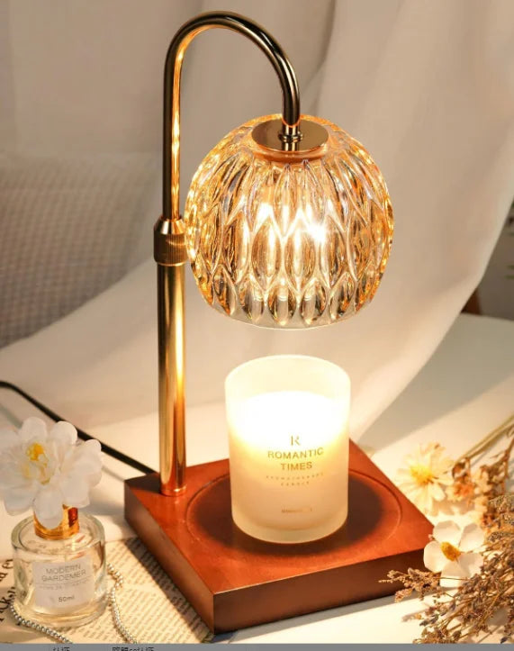 Candle Warmer Lamp with Dimmer Timer Electric Light Vintage Dimmable Wax Melting Lamp