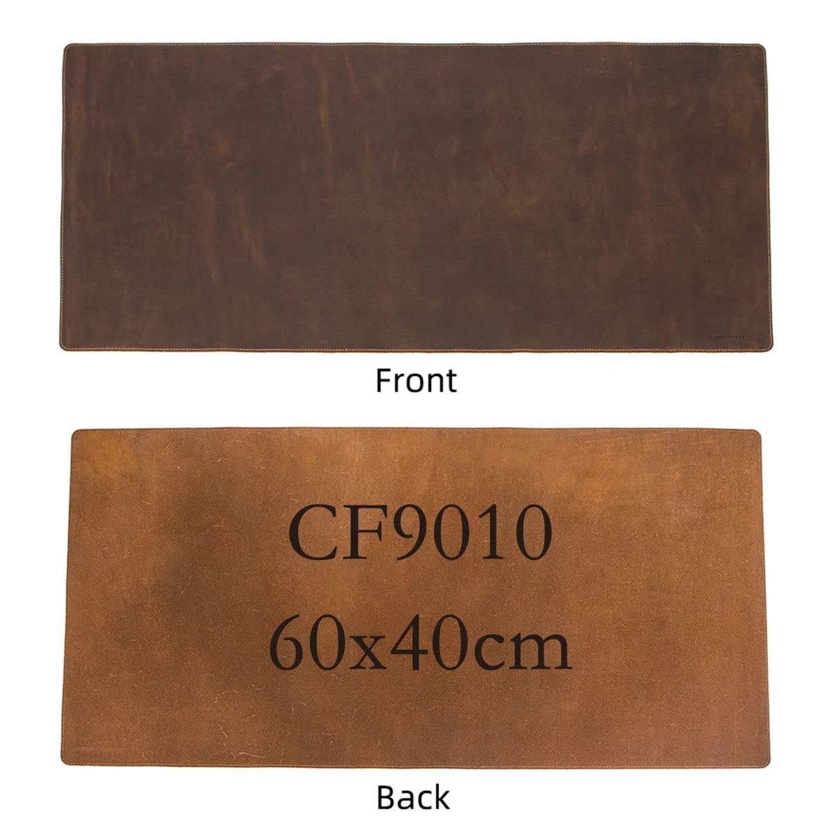 Custom Crazy Horse Leather Laptop Mouse Mat Oversize Anti Slip Office Desktop Computer