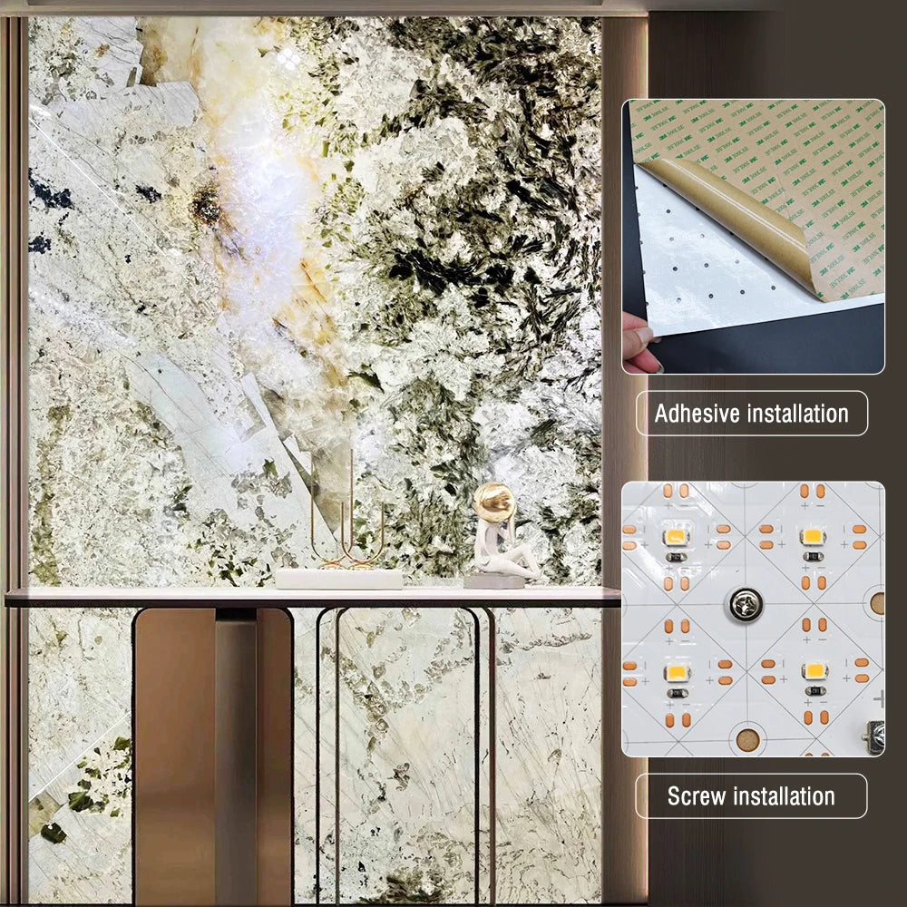 Customized Size Ultra Long 10M Under Countertop Backlit Onyx Stone Backlight Strips